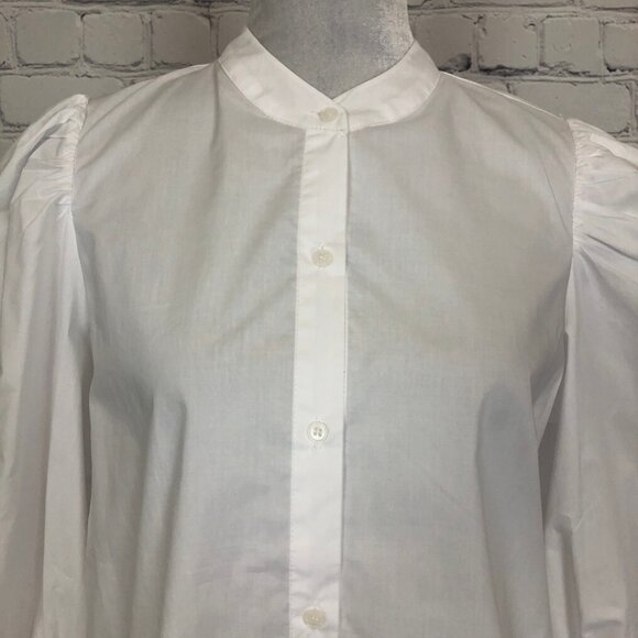 NWT Hyacinth House White Buttondown Vail Blouse Size M 100% Cotton - Picture 5 of 9